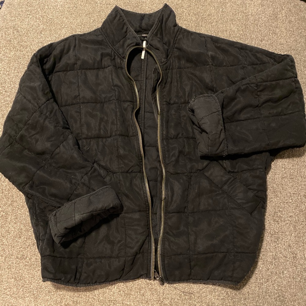 Black Bomber Jacket by Free People